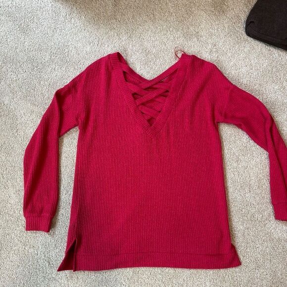 💼 Cute, Comfy and Casual Top by 1 State. Waffle Weave, Loose Fit, EUC - Picture 5 of 9